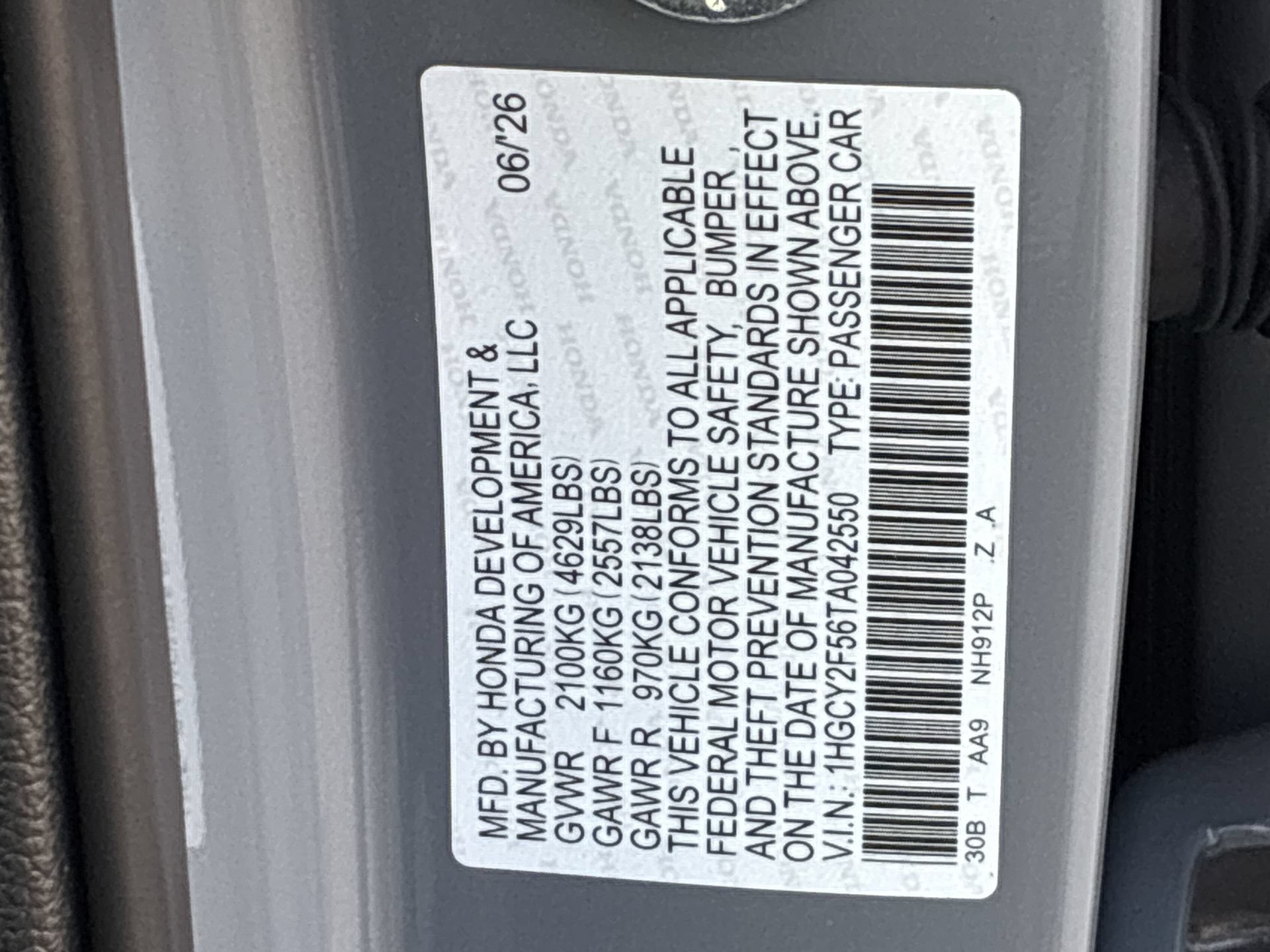 Certified 2026 Honda Accord Sport image 39