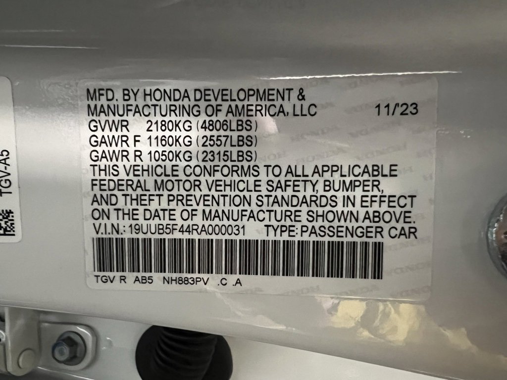 Certified 2024 Acura TLX w/ Technology Package image 24