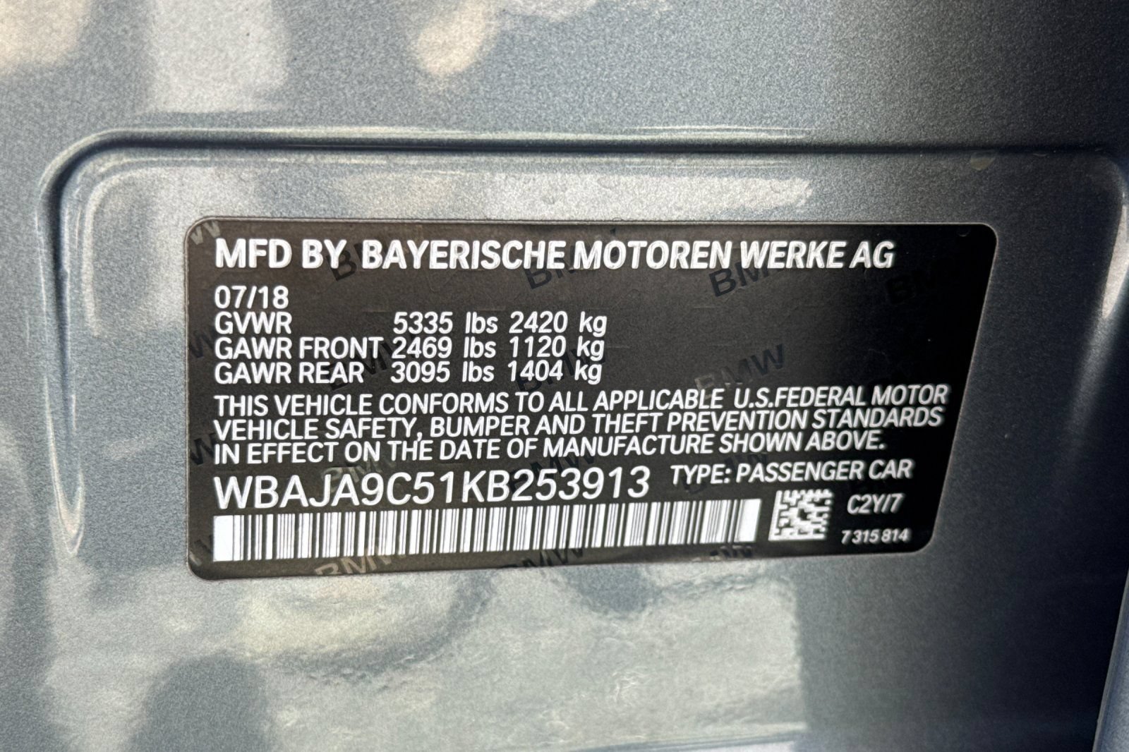 Used 2019 BMW 530e w/ Premium Package RWD image 34