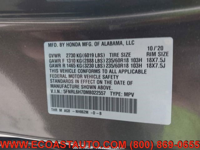 Used 2021 Honda Odyssey EX-L image 15