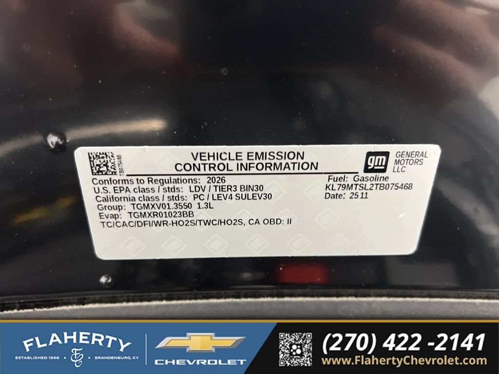 New 2026 Chevrolet TrailBlazer RS w/ Driver Confidence Package FWD image 17