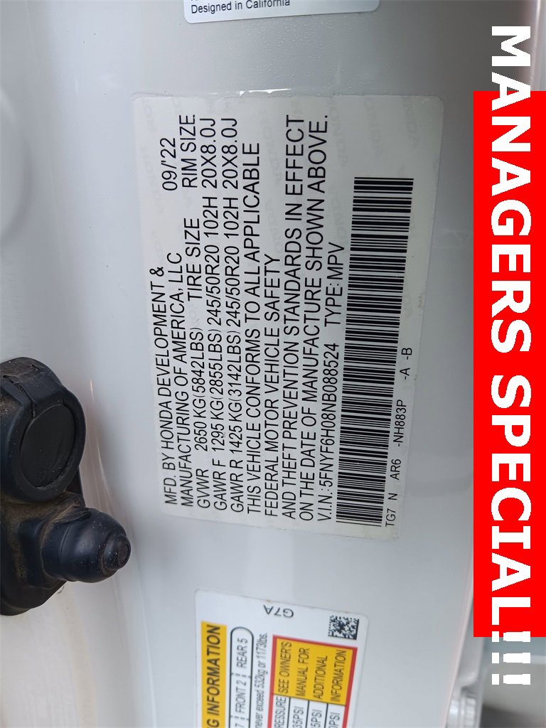 Used 2022 Honda Pilot Elite image 35