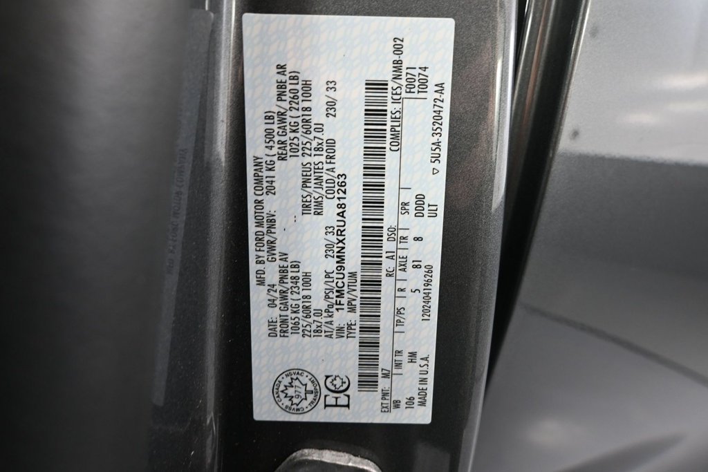 Used 2024 Ford Escape ST-Line w/ Tech Pack #1 AWD/4WD image 44