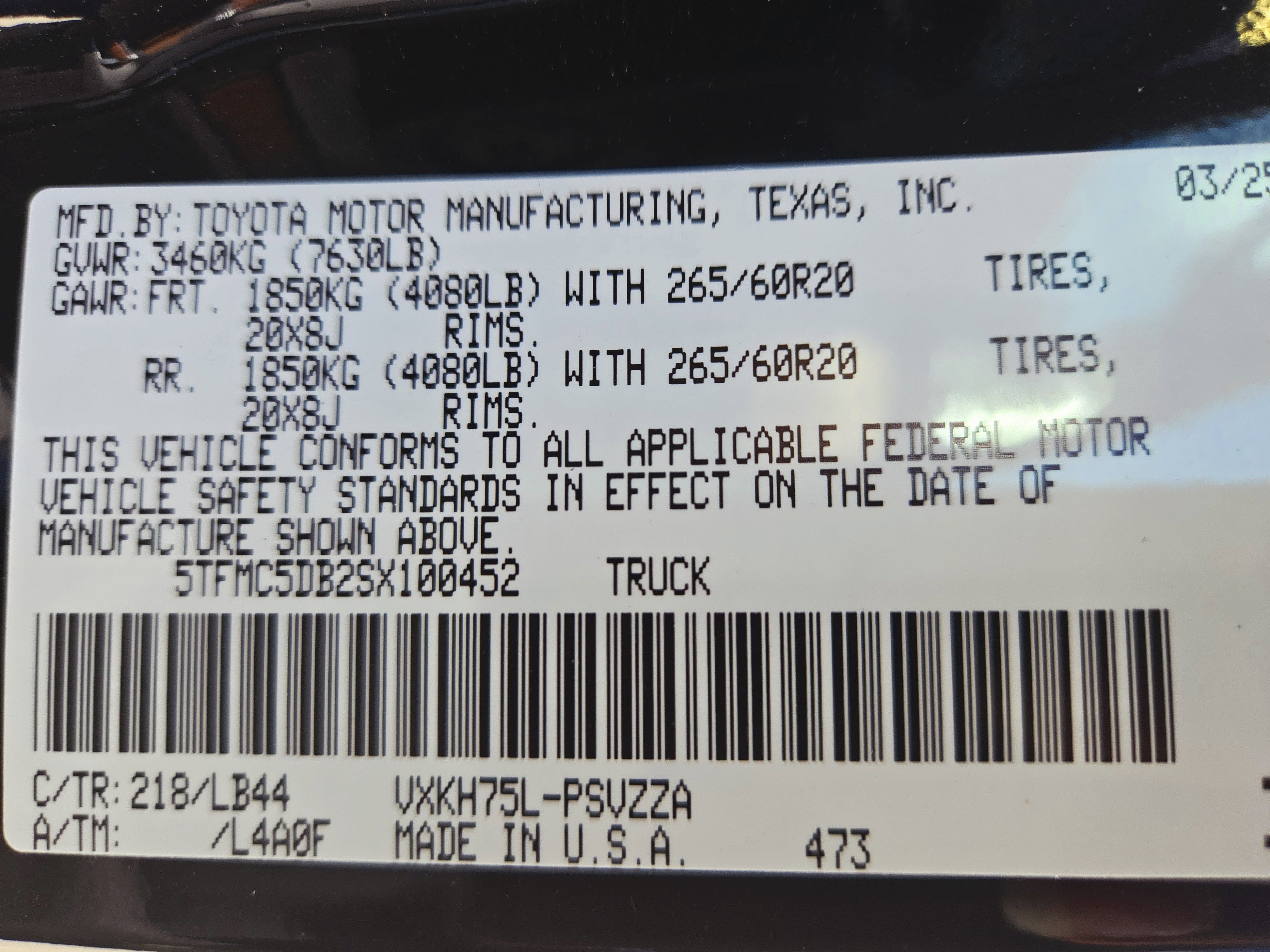 New 2025 Toyota Tundra 1794 Edition image 20