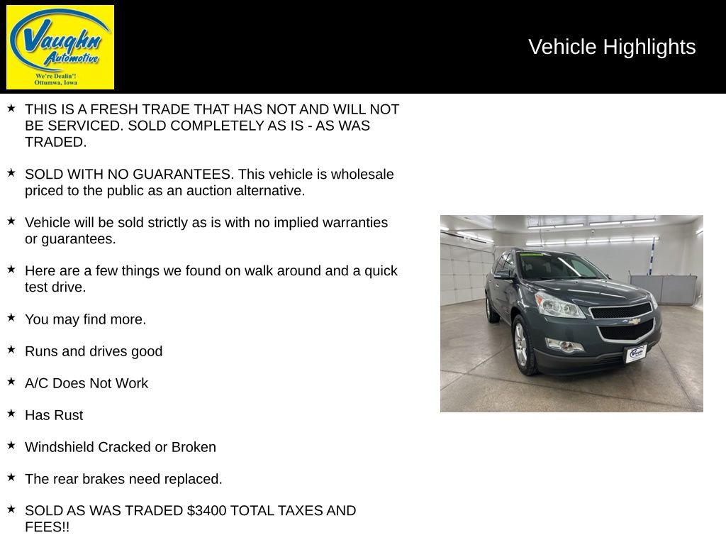 Used 2012 Chevrolet Traverse LT w/ All-Star Edition image 2