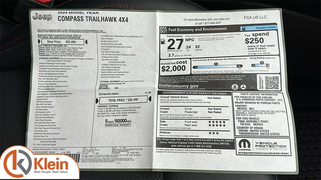 Used 2024 Jeep Compass Trailhawk image 31