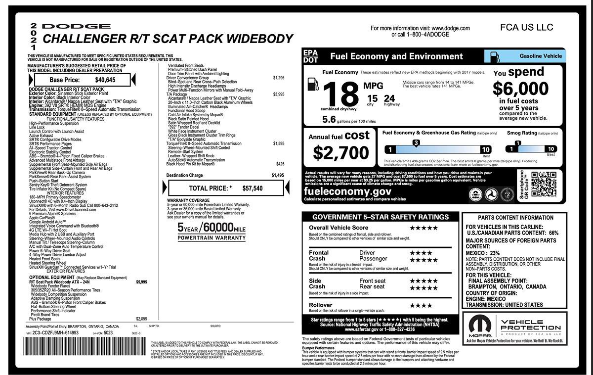 Used 2021 Dodge Challenger R/T Scat Pack image 12