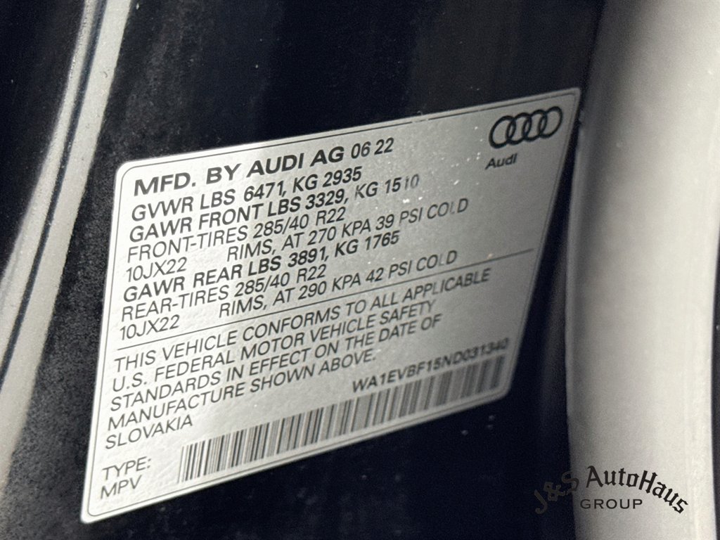 Used 2022 Audi Q8 Premium Plus w/ Premium Plus Package AWD/4WD image 41