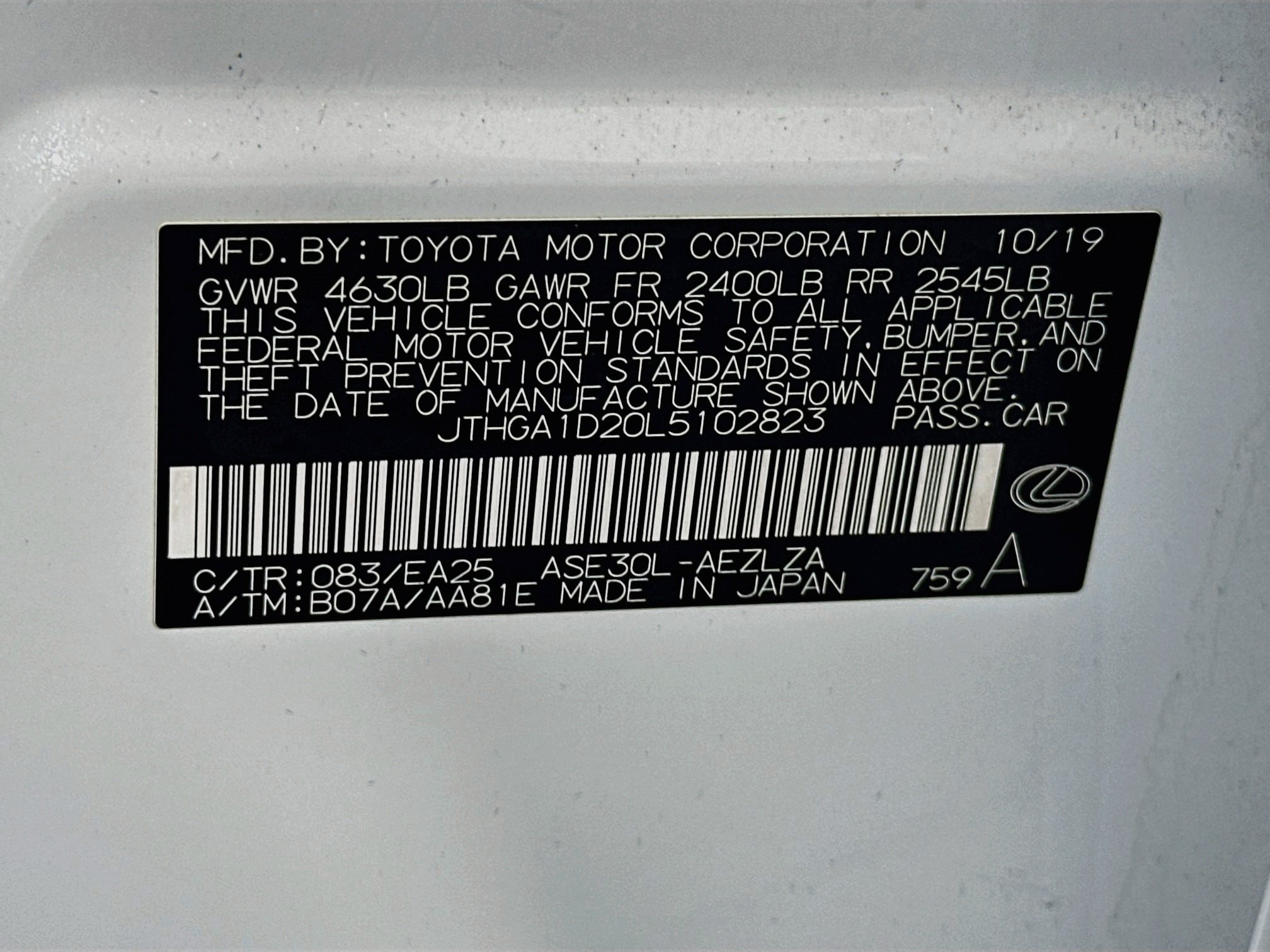 Used 2020 Lexus IS 300 F Sport w/ F Sport Package RWD image 31