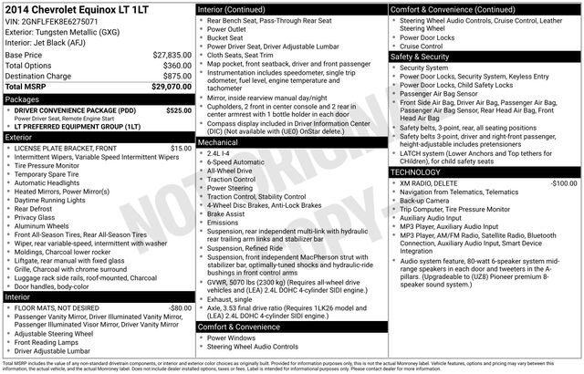 Used 2014 Chevrolet Equinox LT w/ Driver Convenience Package AWD/4WD image 28