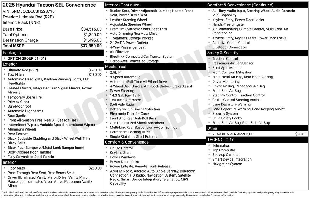 New 2025 Hyundai Tucson SEL image 5