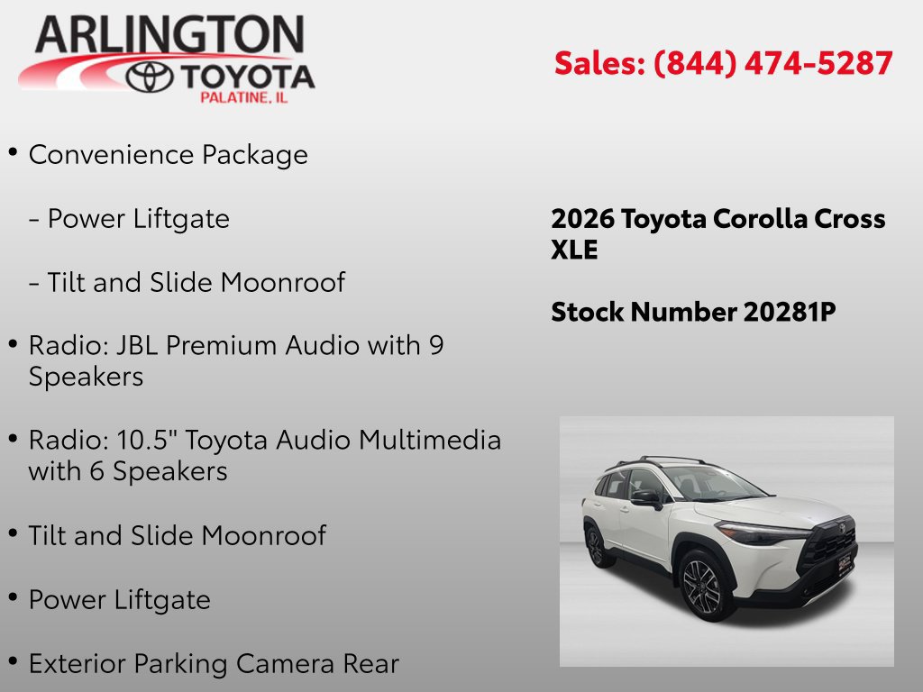 Used 2026 Toyota Corolla Cross XLE w/ Convenience Package AWD/4WD image 4
