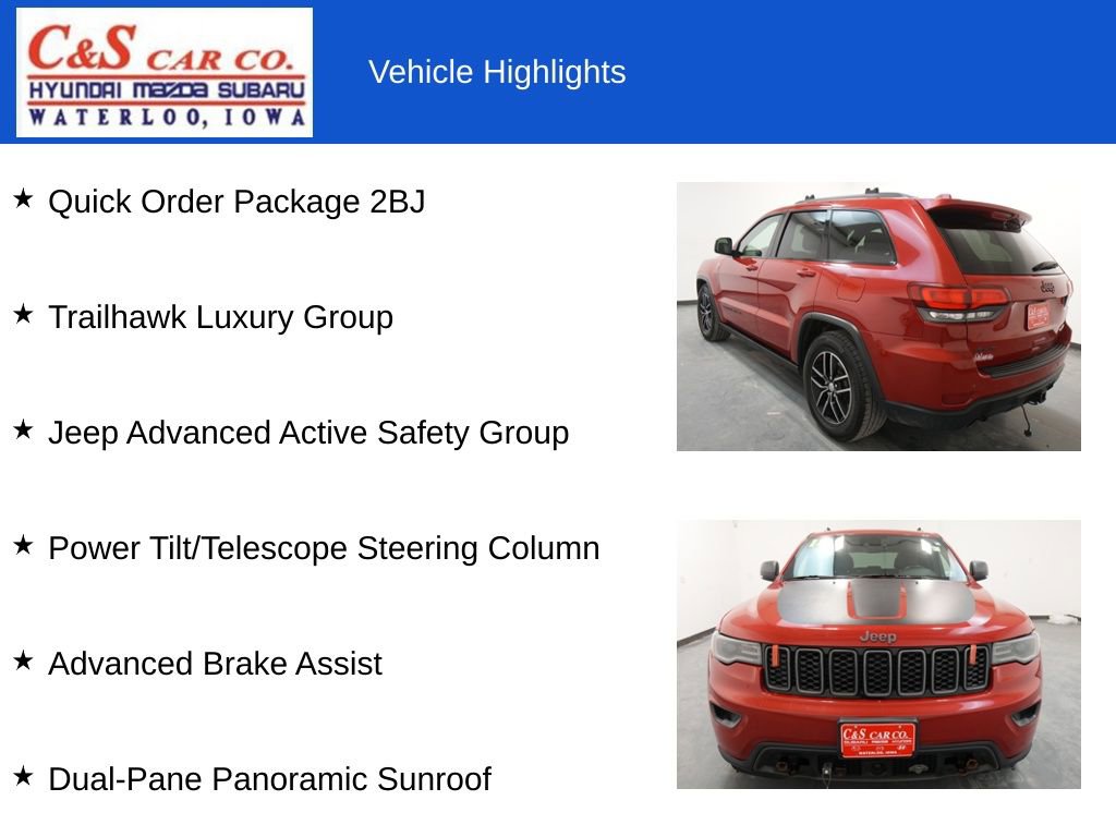 Used 2018 Jeep Grand Cherokee Trailhawk w/ Trailhawk Luxury Group image 7