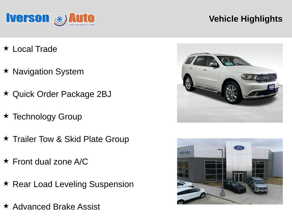 Used 2020 Dodge Durango Citadel w/ Technology Group AWD/4WD image 2