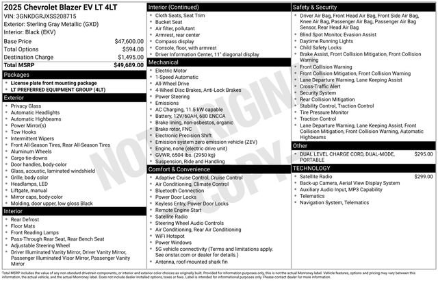 New 2025 Chevrolet Blazer EV LT image 5