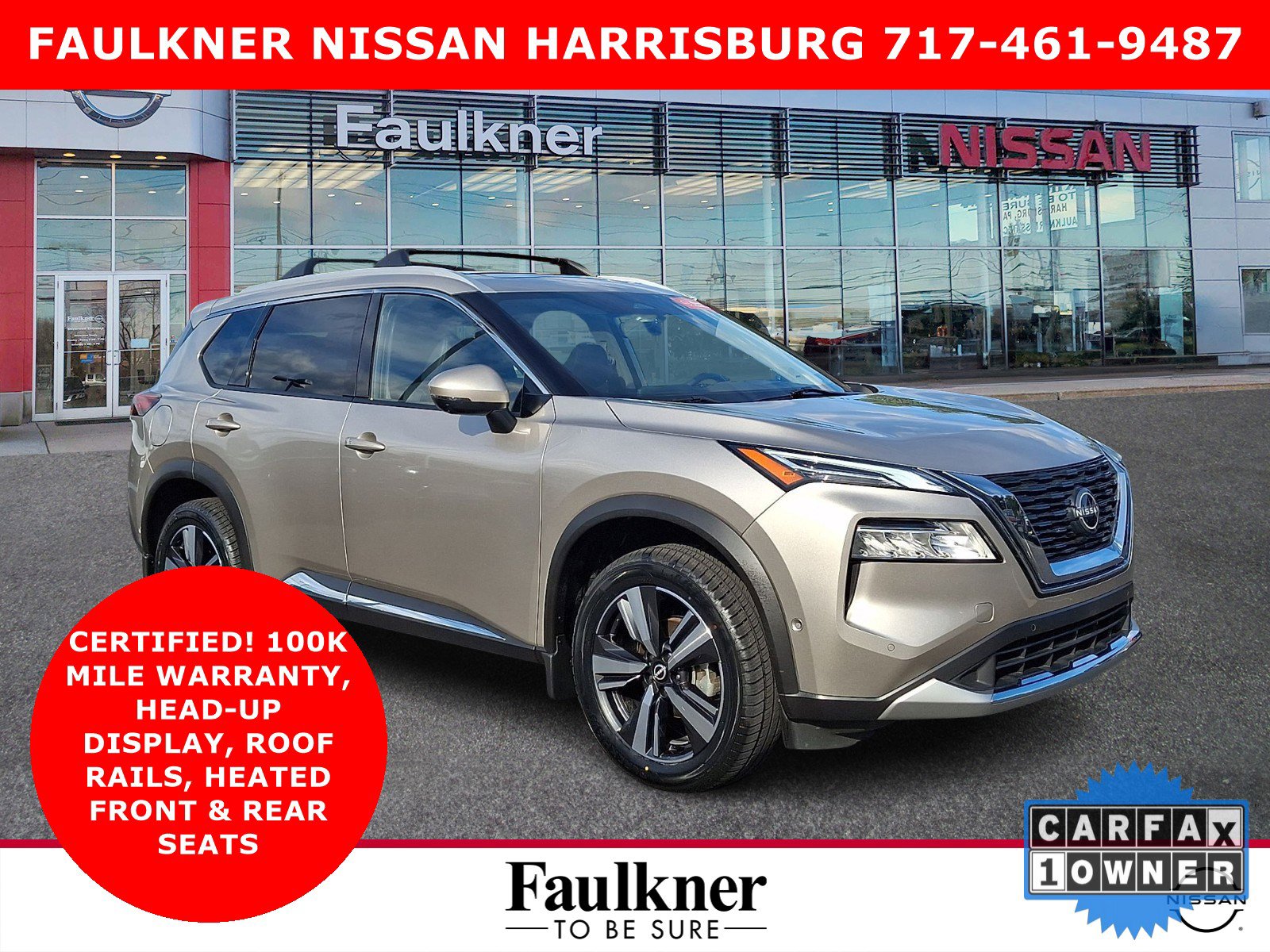 Certified 2023 Nissan Rogue Platinum w/ Platinum Premium Package AWD/4WD image 1