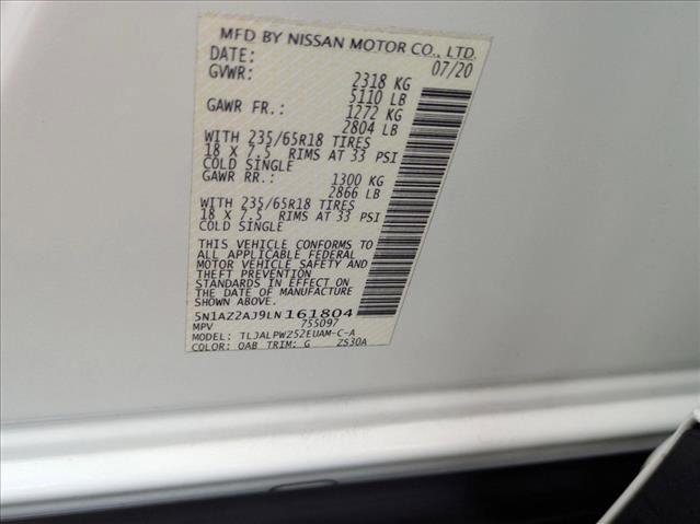 Used 2020 Nissan Murano S w/ Technology Package FWD image 23