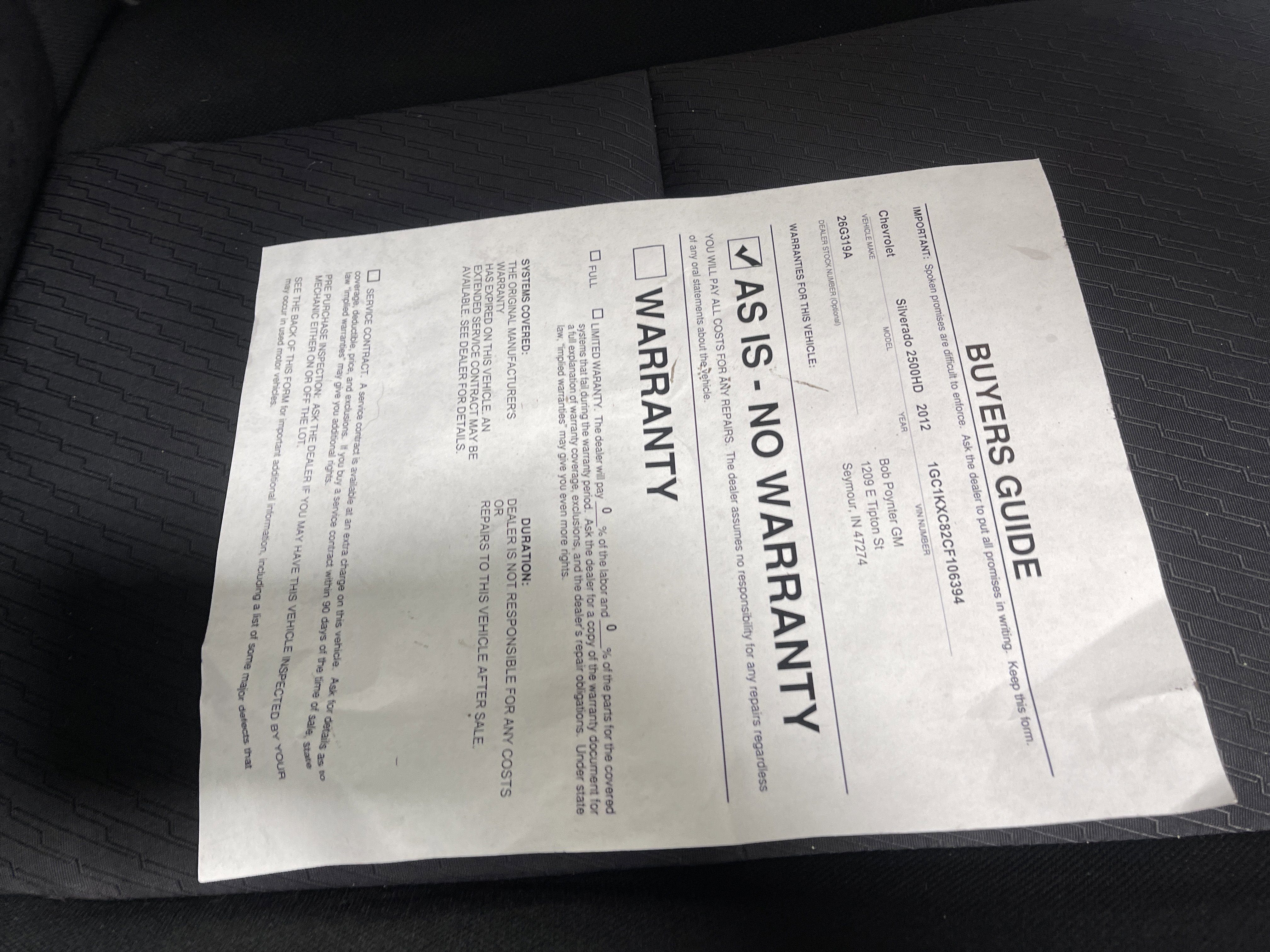 Used 2012 Chevrolet Silverado 2500 LT w/ Convenience Package image 26