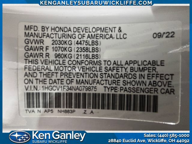 Used 2022 Honda Accord Sport image 26