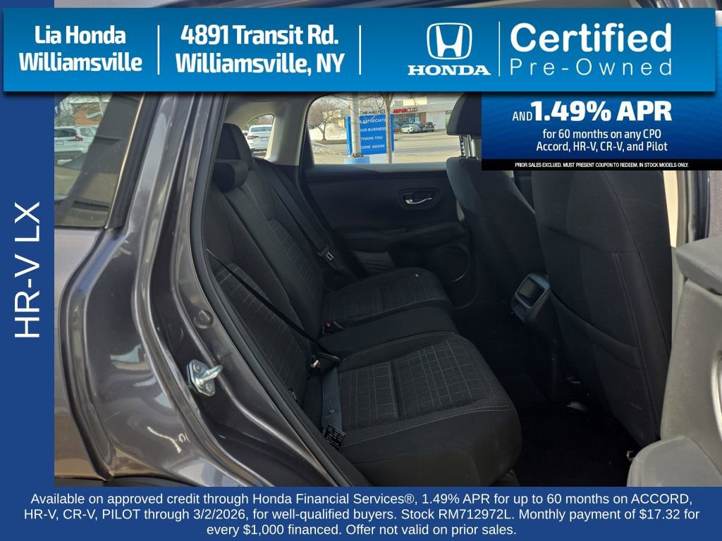 Certified 2024 Honda HR-V LX image 26