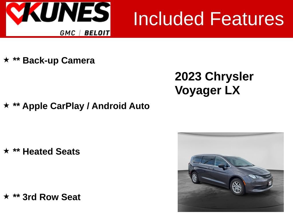 Used 2023 Chrysler Voyager LX FWD image 2
