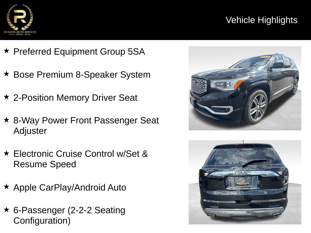 Used 2019 GMC Acadia Denali w/ Technology Package AWD/4WD image 9