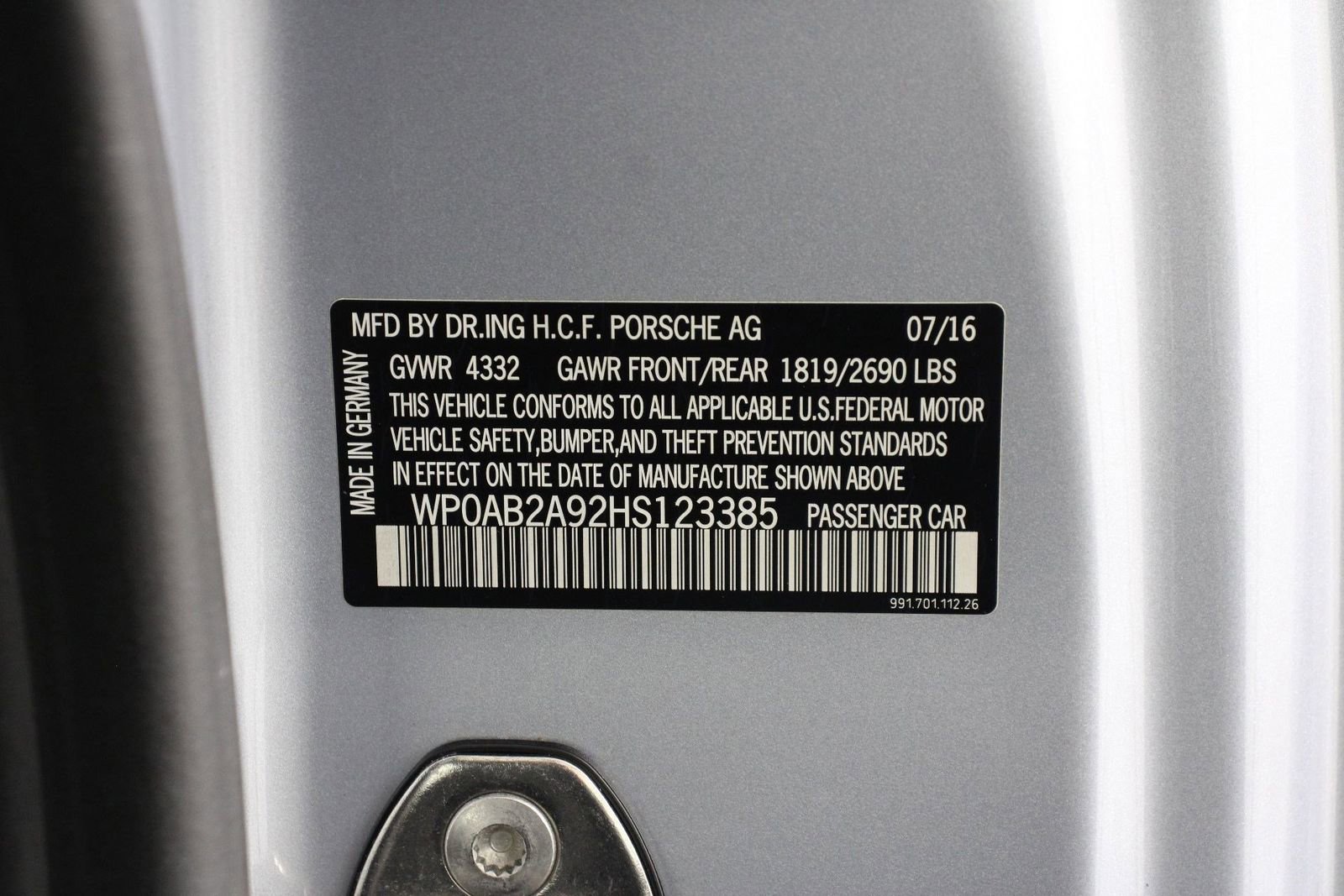 Certified 2017 Porsche 911 Carrera 4S image 19