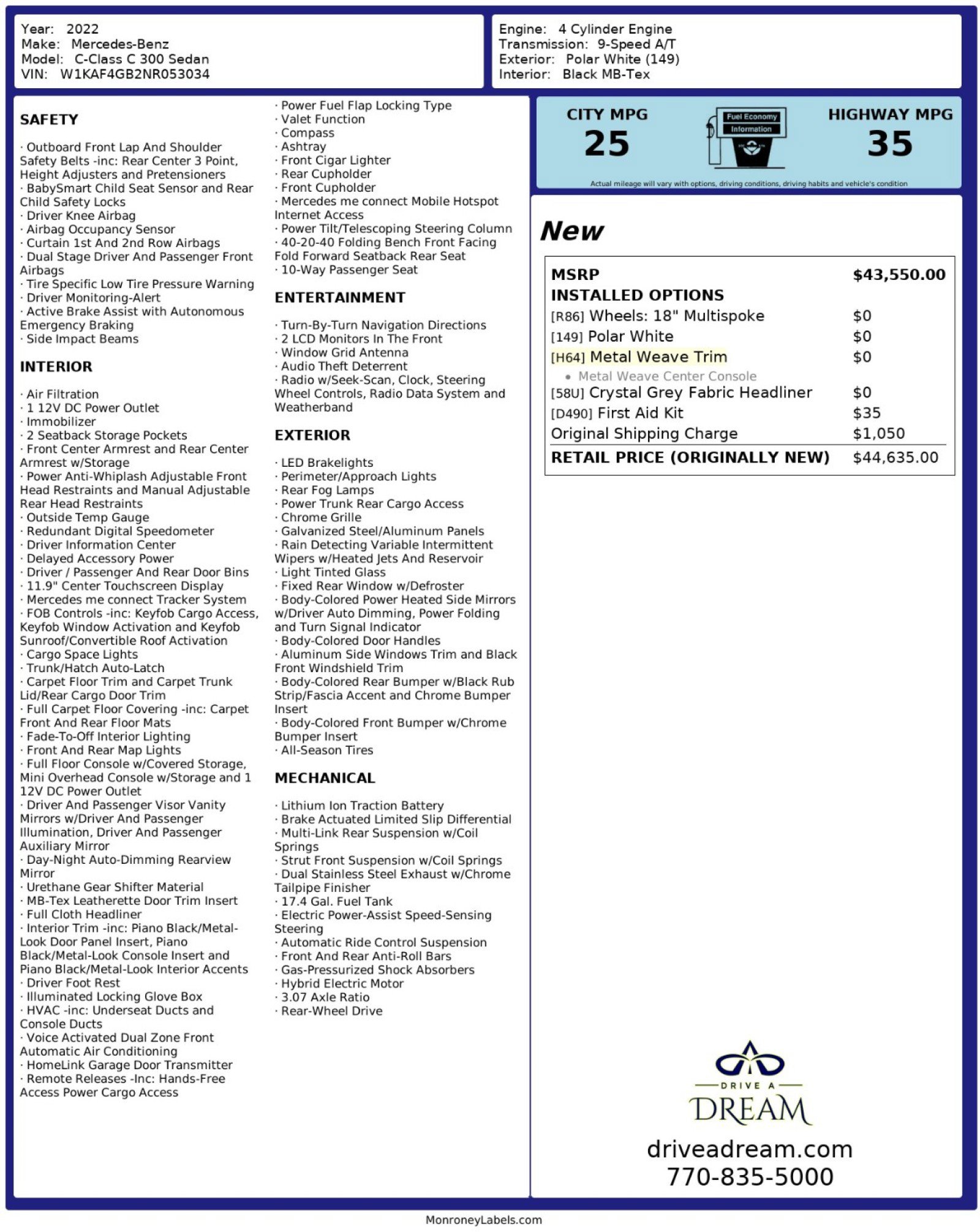 Used 2022 Mercedes-Benz C 300 Sedan image 54