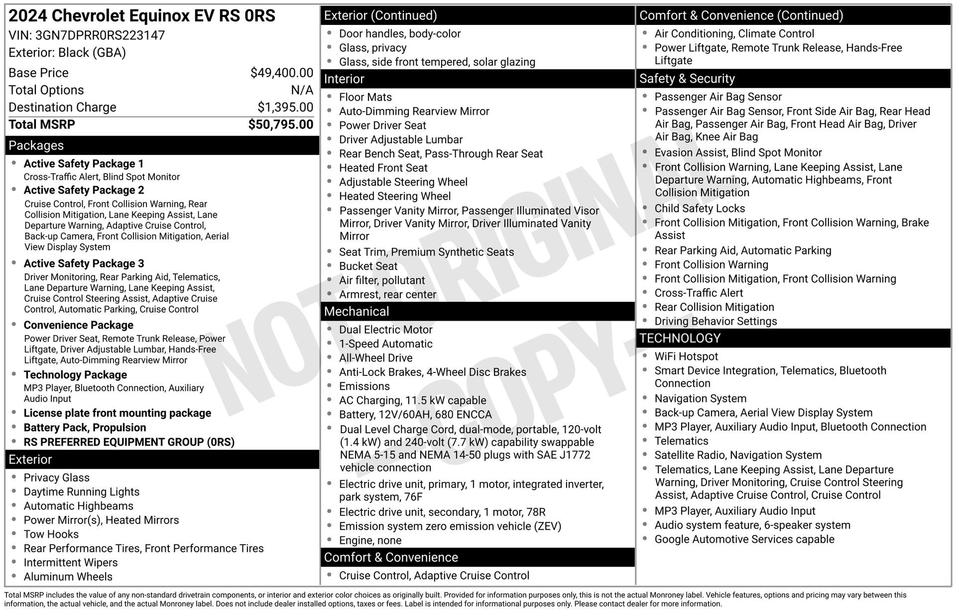 Used 2024 Chevrolet Equinox EV RS AWD/4WD image 3