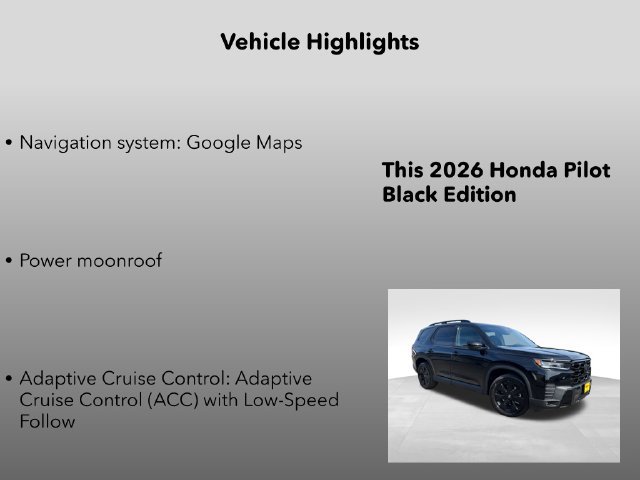 New 2026 Honda Pilot Black Edition image 5