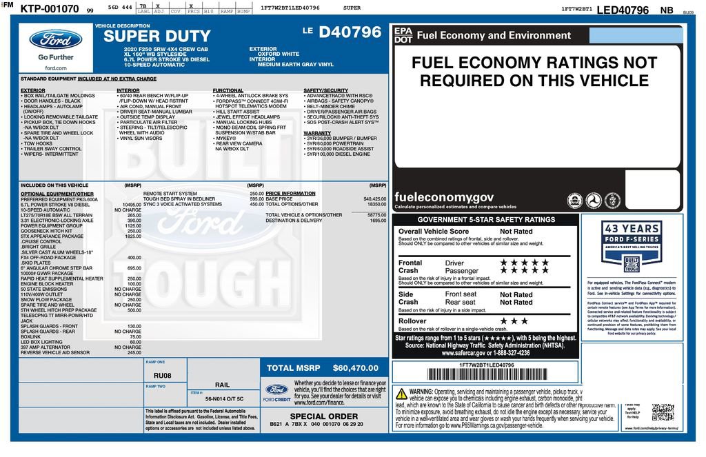 Used 2020 Ford F250 XL w/ STX Appearance Package image 3