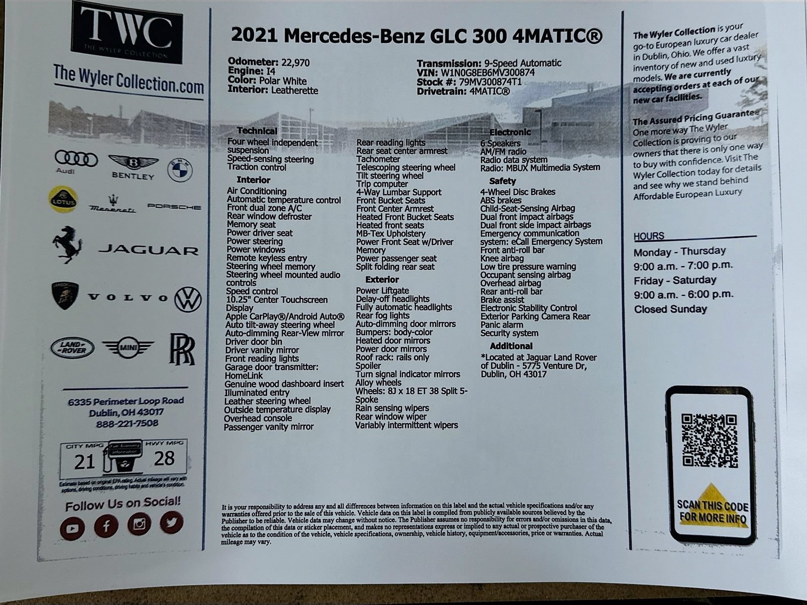Used 2021 Mercedes-Benz GLC 300 4MATIC image 44