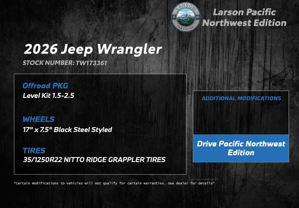 New 2026 Jeep Wrangler Sport image 3