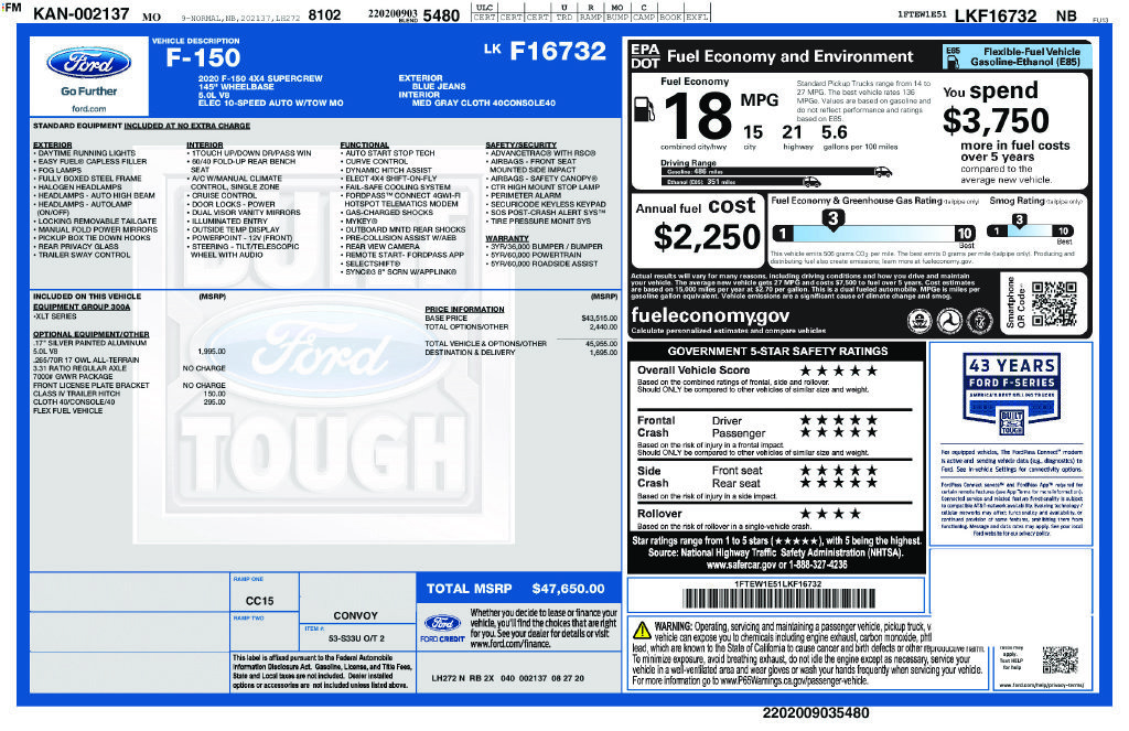 Used 2020 Ford F150 XLT AWD/4WD image 41