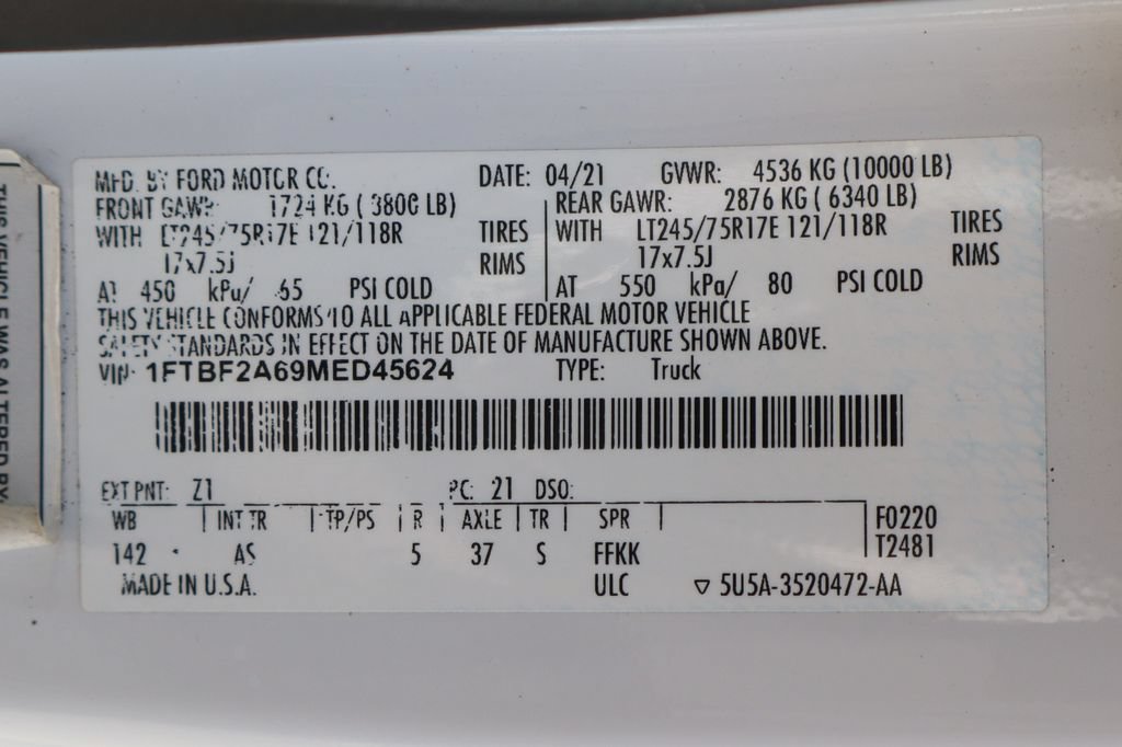 Used 2021 Ford F250 XL w/ Power Equipment Group RWD image 55