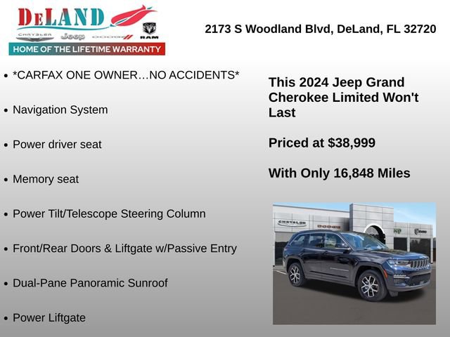 Used 2024 Jeep Grand Cherokee Limited w/ Luxury Tech Group II AWD/4WD image 19