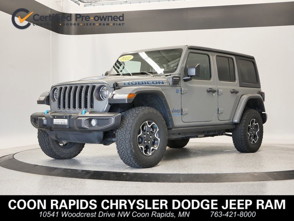 Certified 2022 Jeep Wrangler Unlimited Rubicon 4xe w/ Cold Weather Group