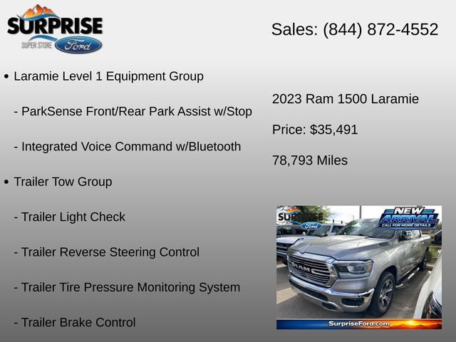 Used 2023 RAM 1500 Laramie AWD/4WD image 17