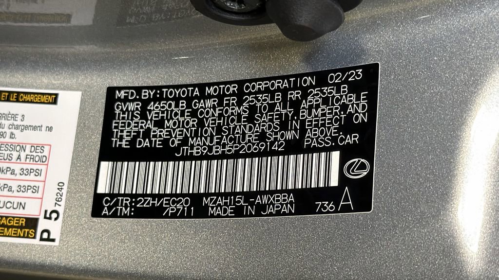 Certified 2023 Lexus UX 250h F Sport w/ Accessory Package (Z2) AWD/4WD image 36