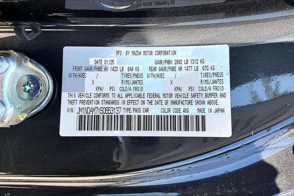 Used 2025 MAZDA MX-5 Miata RF Grand Touring RWD image 32