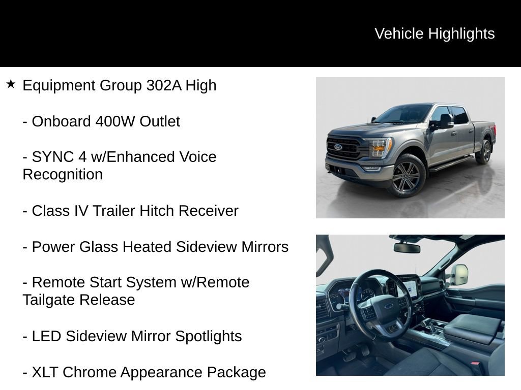 Used 2022 Ford F150 XLT w/ Equipment Group 302A High AWD/4WD image 6