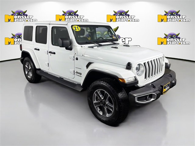 Used 2021 Jeep Wrangler Unlimited Sahara w/ Uconnect 4C Nav & Sound Group image 3