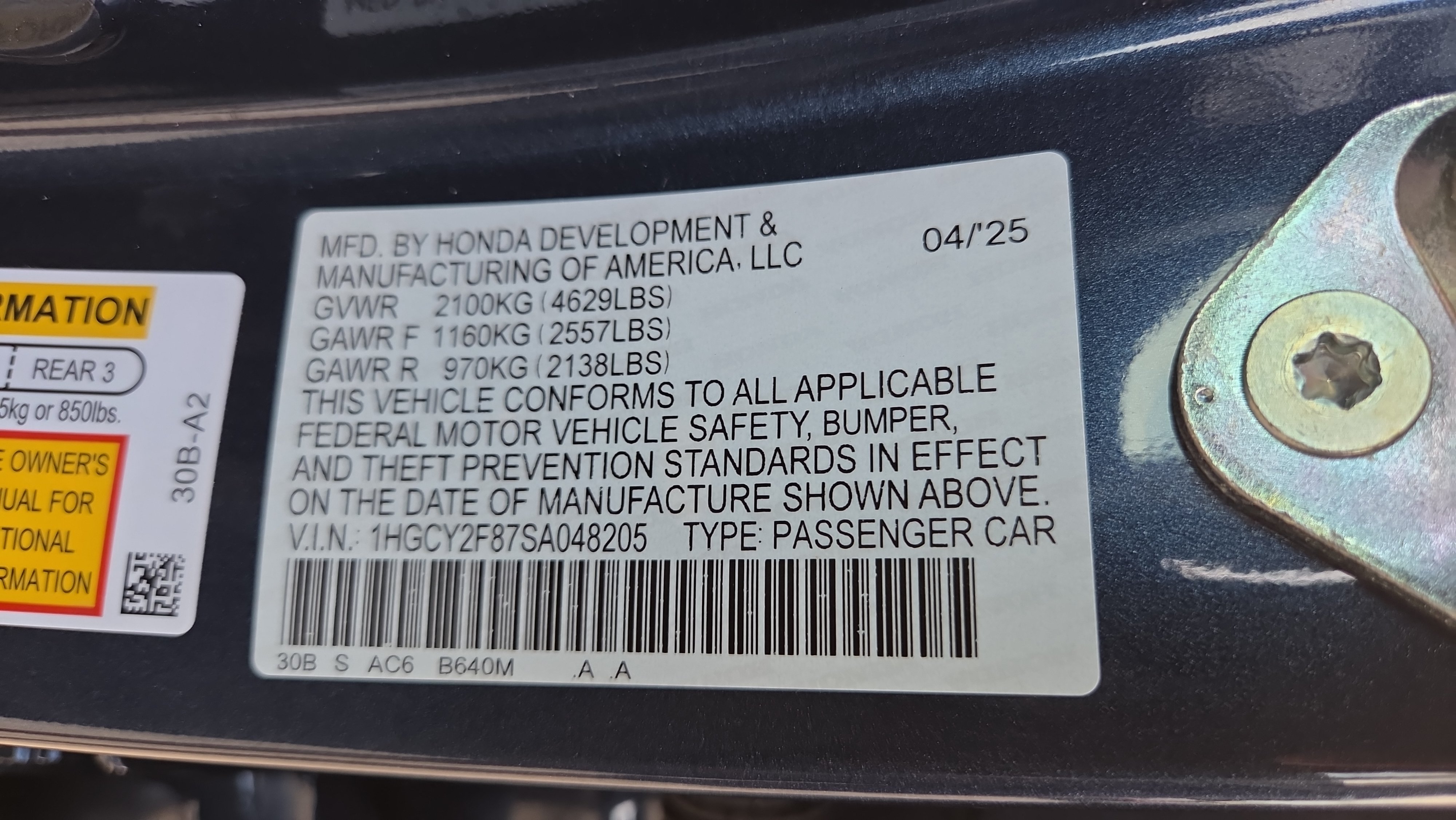 Used 2025 Honda Accord Touring image 21