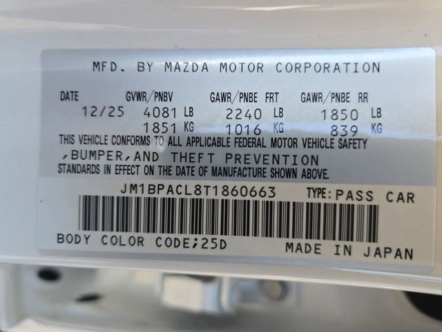 New 2026 MAZDA MAZDA3 2.5 S Sedan w/ Preferred Pkg image 33