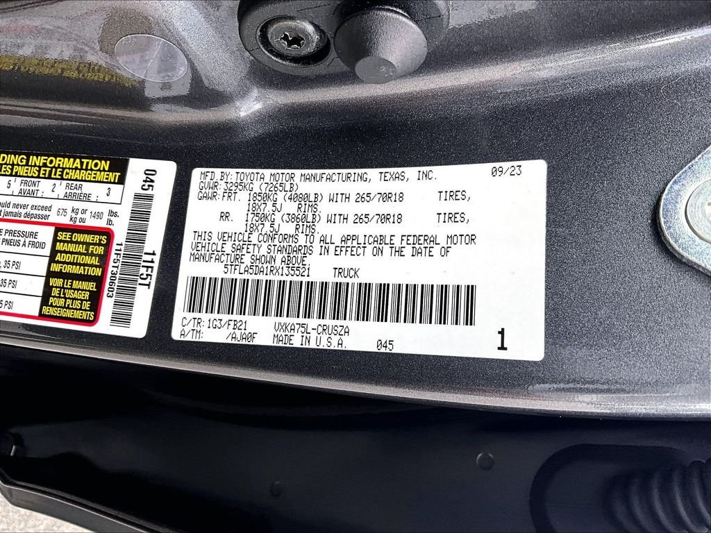 Used 2024 Toyota Tundra SR5 w/ TRD Off-Road Package AWD/4WD image 35