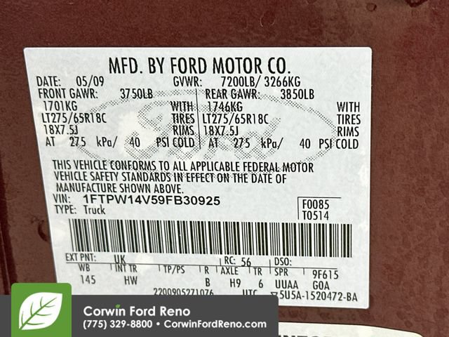 Used 2009 Ford F150 Lariat AWD/4WD image 32