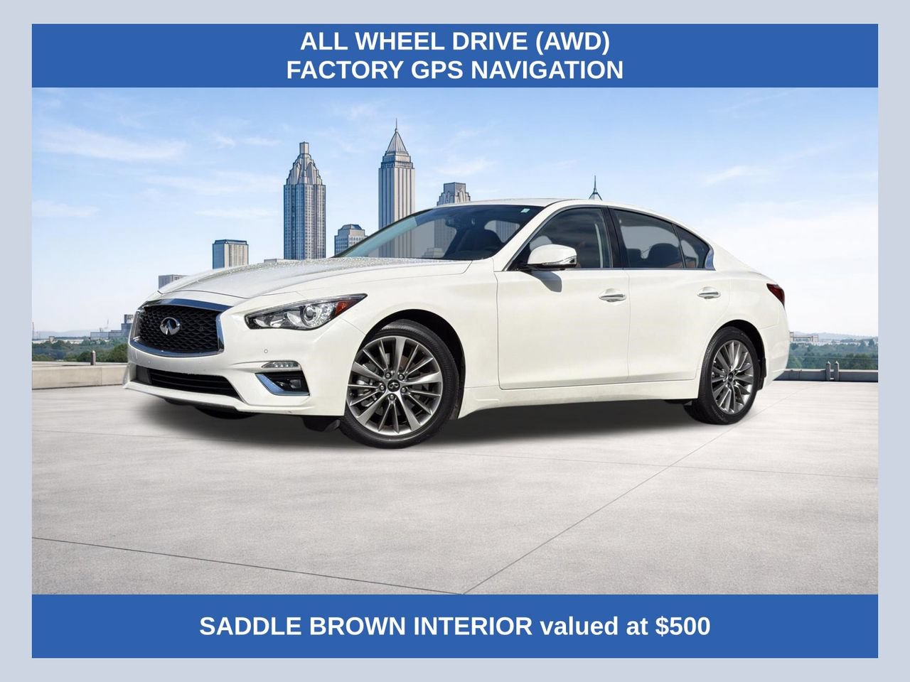 Used 2023 INFINITI Q50 Luxe w/ Cargo Package