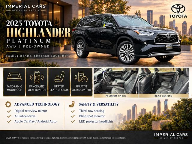 Certified 2025 Toyota Highlander Platinum AWD/4WD image 36