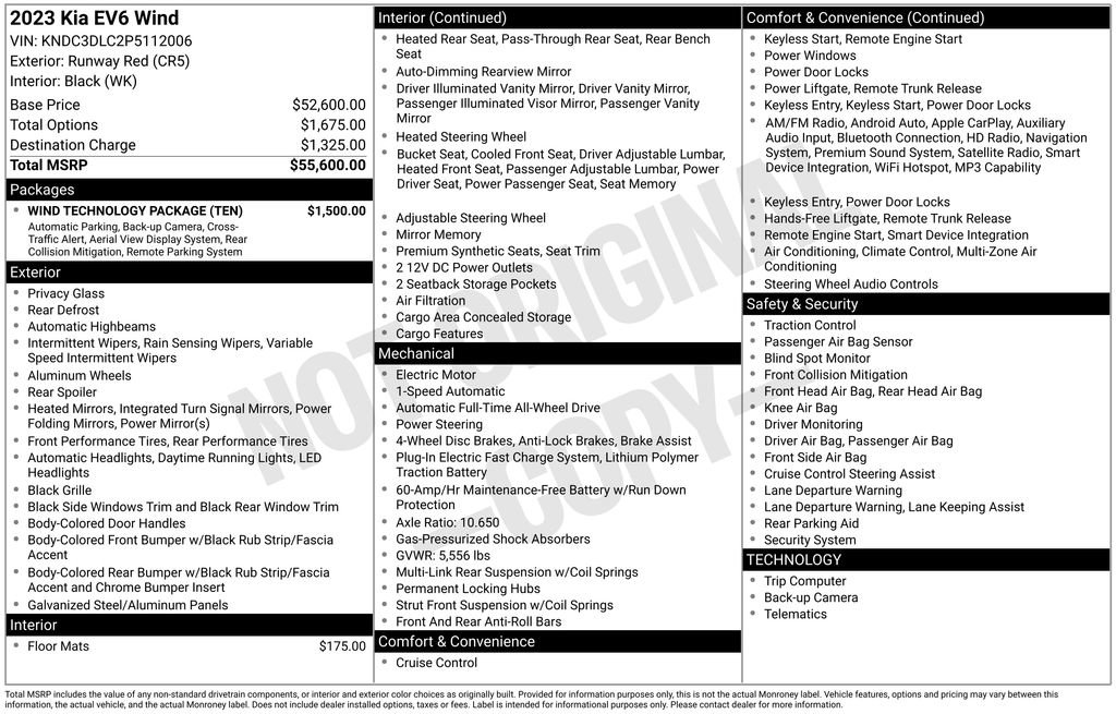 Used 2023 Kia EV6 Wind w/ Wind Technology Package image 17