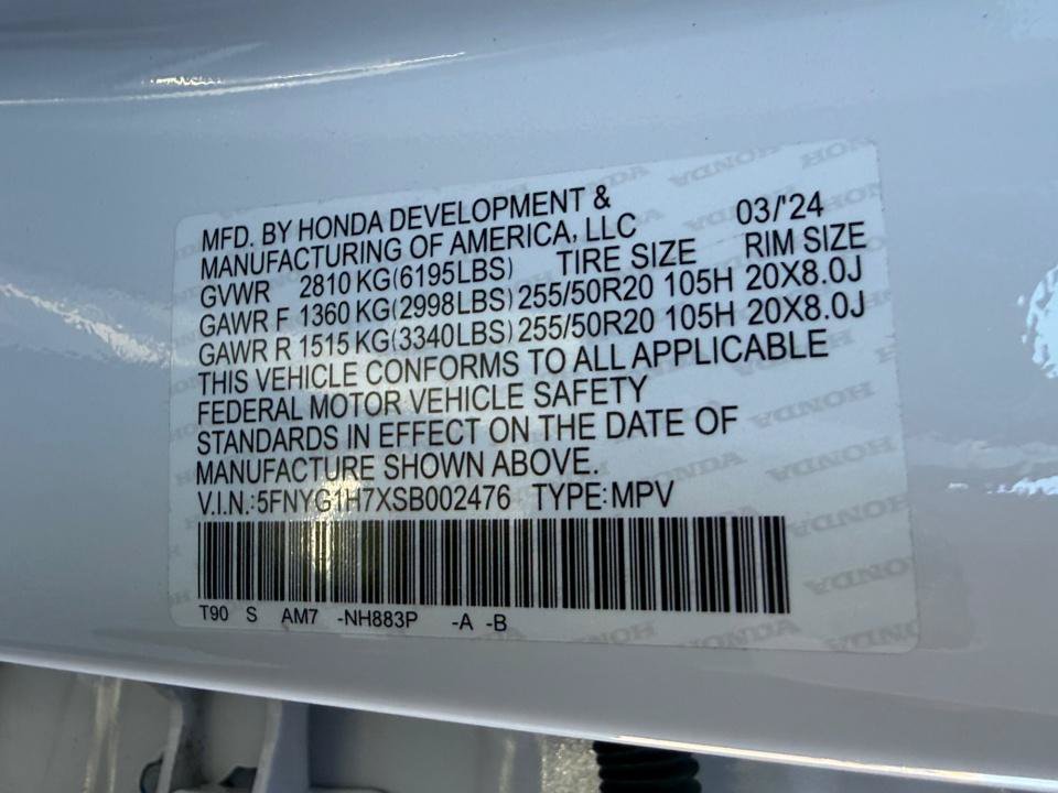 Certified 2025 Honda Pilot Touring image 39